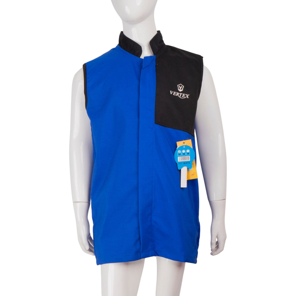 Tablier bleu CEM ( 10-12-14 ans) ref: bl-072