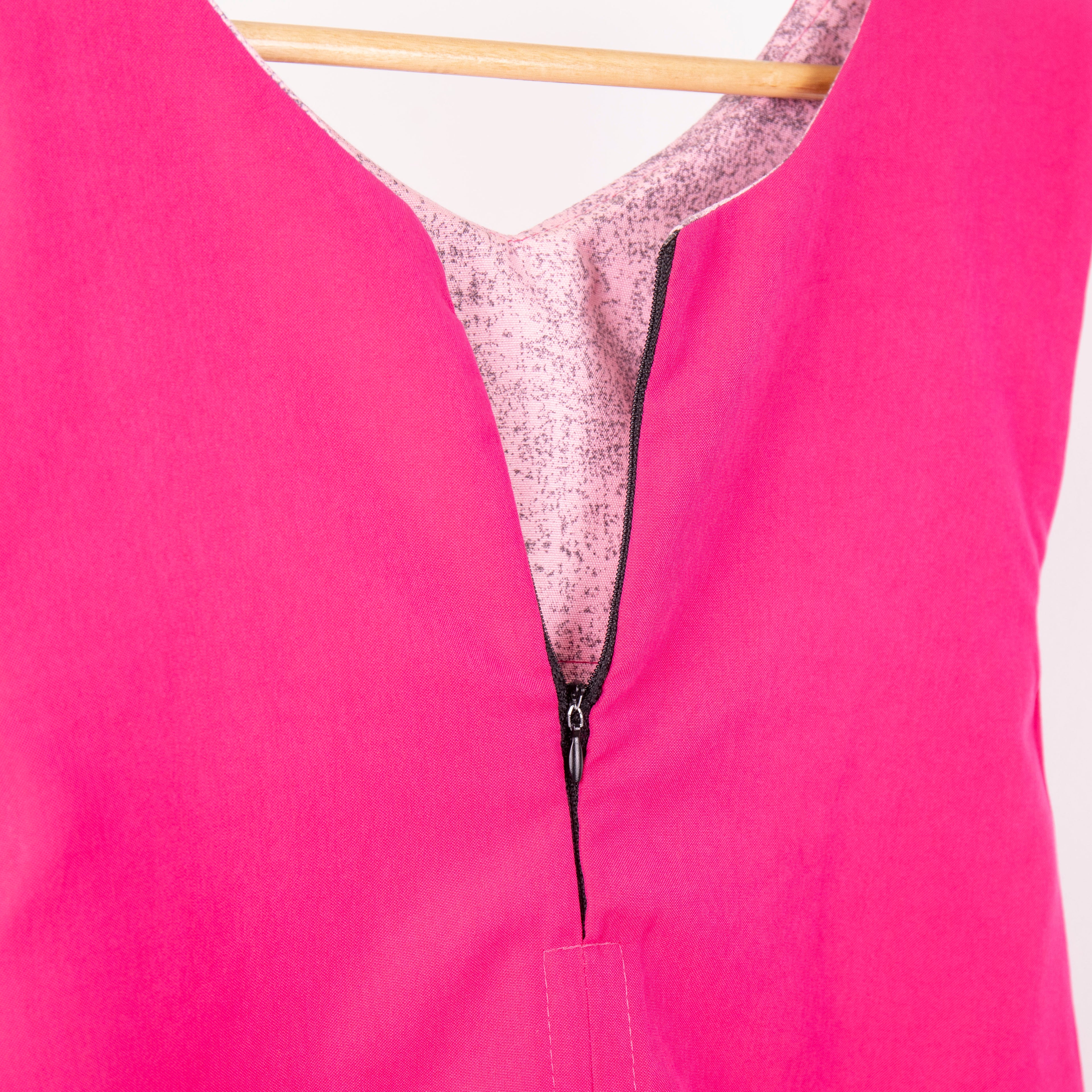 Tablier rose primaire ( 6-8-10 ans) ref: rs-084