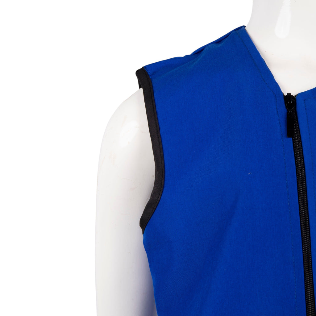 Tablier bleu primaire ( 6-8-10 ans ) ref: bl-070