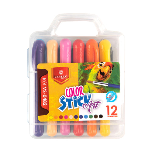 COLOR STICK ART, 12-Pack in Plastic Box VS-0482